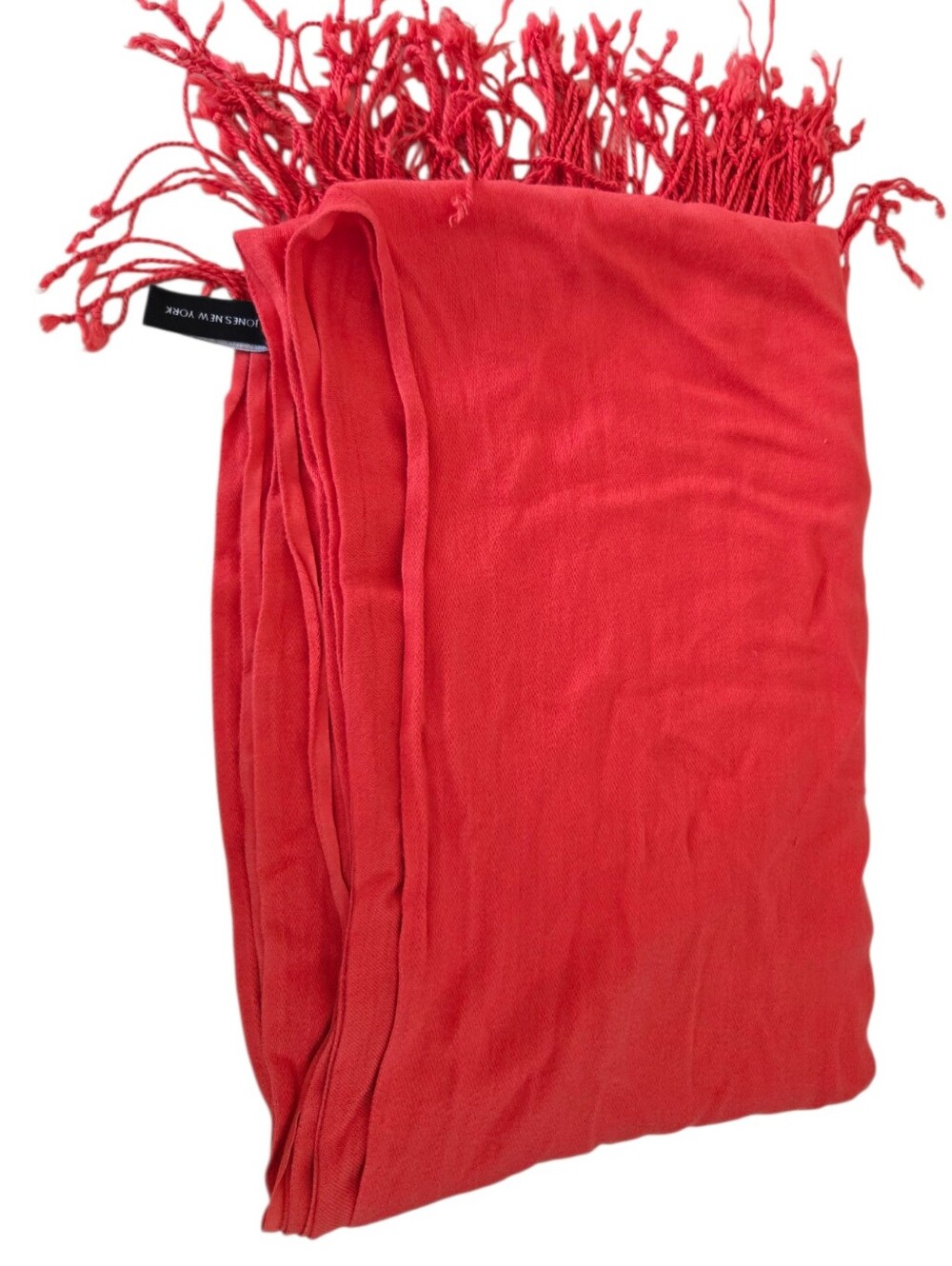❤️ Jones New York Coral Fringe Wrap Scarf